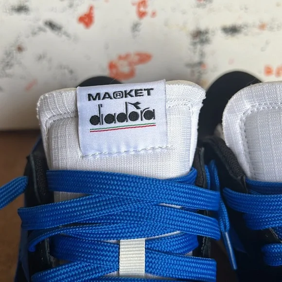 Diadora X Men Magic Basket Low Storm Black Blue - Picture 6 of 10